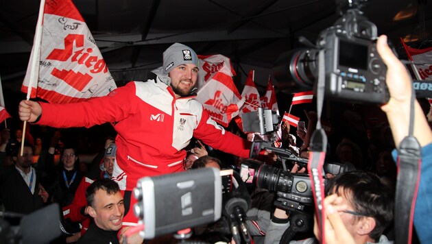 2018 jubelte David Gleirscher über Gold.