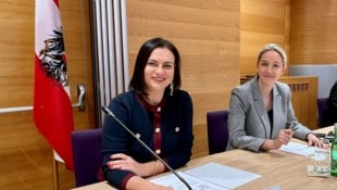 Landtagspräsidentin Astrid Eisenkopf (li.) leitet den U-Ausschuss.