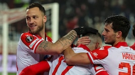 Marko Arnautovic (l.) hatte am Donnerstagabend gut lachen.