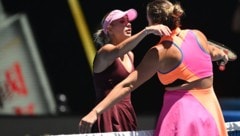 Anastasia Potapova (li.) ärgerte Aryna Sabalenka, musste sich am Ende jedoch geschlagen geben.