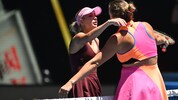Anastasia Potapova (li.) ärgerte Aryna Sabalenka, musste sich am Ende jedoch geschlagen geben.