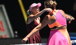 Anastasia Potapova (li.) ärgerte Aryna Sabalenka, musste sich am Ende jedoch geschlagen geben.