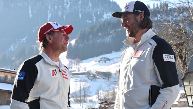 Cheftrainer Pfeifer (li.) und Alpindirektor Mitter