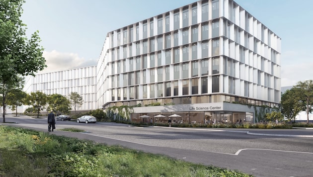 Das neue Life Science Center entsteht bis 2029 in Neu Marx und soll „einen wesentlichen Beitrag ...