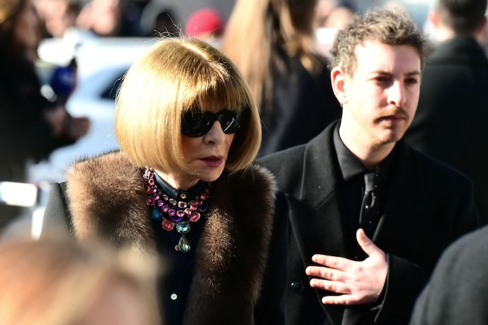 Anna Wintour am Weg in die Basilika