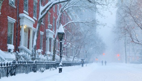Den Menschen in New York wurde von den Behörden geraten, zu Hause zu bleiben.