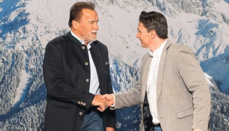 Die „Krone“ traf den „Terminator“ in Kitzbühel. Der Weltstar wird nicht müde, fürs Klima zu ...