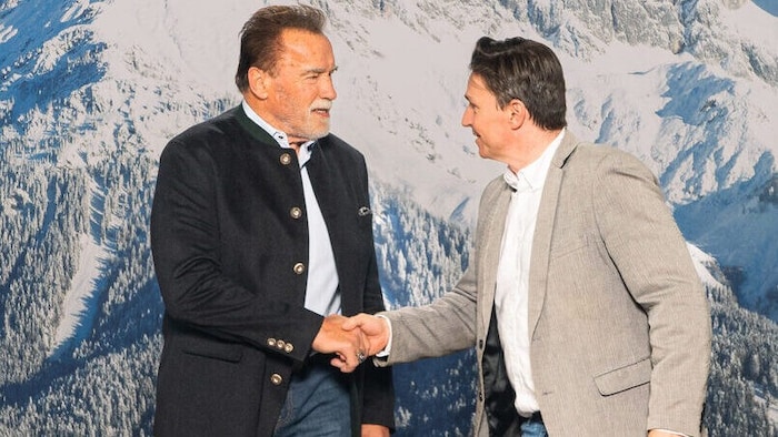 Die „Krone“ traf den „Terminator“ in Kitzbühel. Der Weltstar wird nicht müde, fürs Klima zu ...