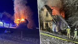 Ende Dezember stand das Abbruchhaus in Flammen.