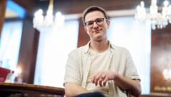 David Kurt beim Fotoshooting in Wien.