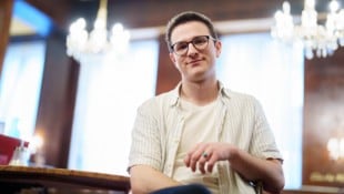 David Kurt beim Fotoshooting in Wien.