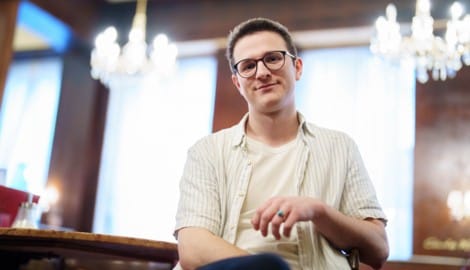 David Kurt beim Fotoshooting in Wien.