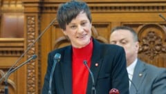 Susanne Haase (SPÖ) am Rednerpult im Gemeinderat