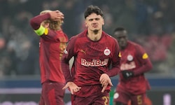 Kerim Alajbegovic beim Jubel. Kapitän Mads Bidstrup (hinten) konnte es nicht glauben.