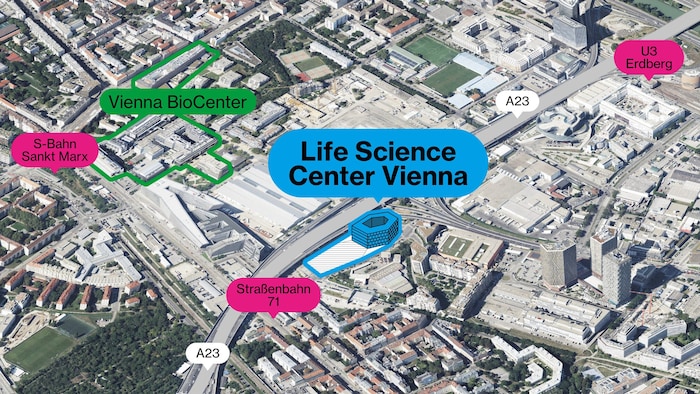 Das neue Stadtquartier Neu Marx wächst weiter und wird zum großen Forschungsstandort