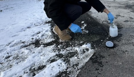 Greenpeace nahm an mehreren Stellen Proben – in allen war Asbest.