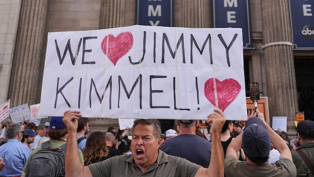 Jimmy Kimmels Sendung wurde im Vorjahr vorübergehend ausgesetzt, nachdem er sich kritisch zum ...