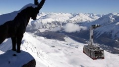 Das Schweizer Skigebiet St. Moritz