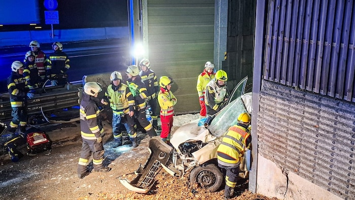 Die Frau wurde nach der Bergung vom Notarzt versorgt und anschließend ins Grazer ...