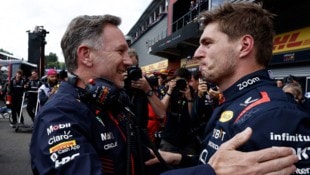 Christian Horner (li.) und Max Verstappen