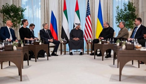 Dieses Foto, das vom Präsidialgericht der Vereinigten Arabischen Emirate am 23. Jänner 2026 ...