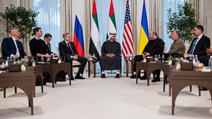 Dieses Foto, das vom Präsidialgericht der Vereinigten Arabischen Emirate am 23. Jänner 2026 ...