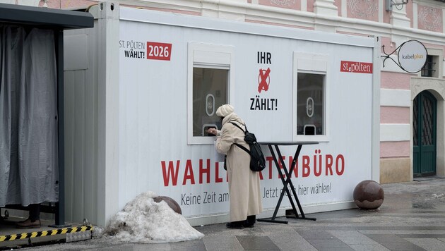 Das Wahlkartenbüro war 2021 während der Corona-Pandemie erstmals aufgebaut worden.