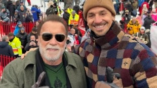 Legenden unter sich: Arnold Schwarzenegger schoss ein Erinnerungsfoto mit Zlatan Ibrahimović.