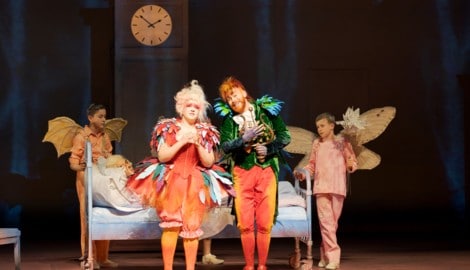 „Die Zauberflöte“ von Mozart: Papagena und Papageno mit den Drei Knaben