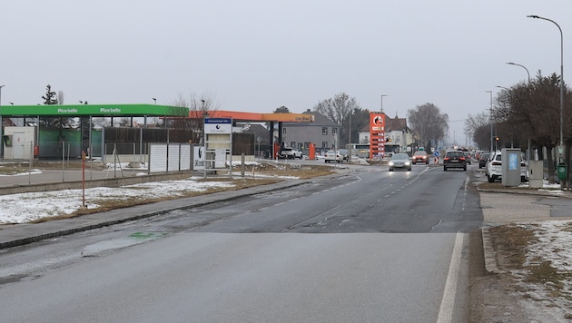 This is where the young man was found dead – he died after being hit by a car.