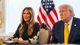 Melania mit ihrem Ehemann US-Präsident Donald Trump