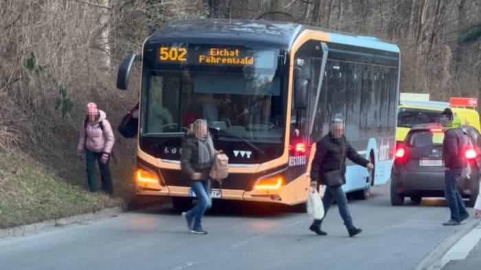 Der Vorfall am Mittwoch wurde von einem Zeugen festgehalten.