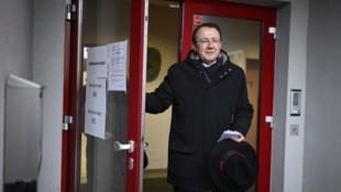 Bürgermeister Matthias Stadler (SPÖ) nach der Stimmabgabe in Ratzersdorf. 