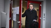 Bürgermeister Matthias Stadler (SPÖ) nach der Stimmabgabe in Ratzersdorf. 