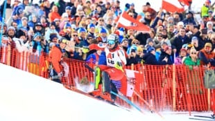 Manuel Feller wurde von den Fans lautstark angefeuert.