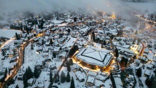Vor dem Start der Olympischen Spiele gab es in Cortina 15 Zentimeter Neuschnee.