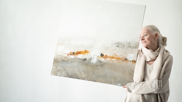 Eine St. Pöltner Malerin beeindruckt mit stiller Schönheit die Kunstwelt – zwischen Asche, ...