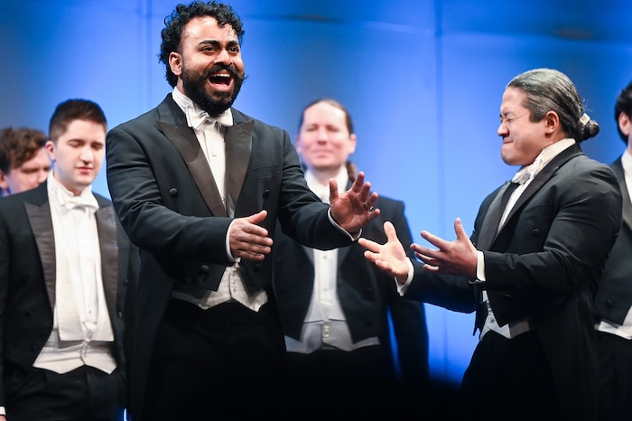 Das Repertoire bezog sich ausschließlich auf amerikanisches Liedgut.