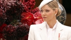 Fürstin Charlène, hier auf einem Foto vom Nationalfeiertag in Monaco im November, feierte am ...