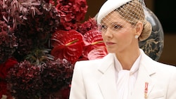 Fürstin Charlène, hier auf einem Foto vom Nationalfeiertag in Monaco im November, feierte am ...