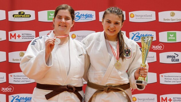 Sanjindo-Tigerin Michaela Höllwart (re.) siegte doppelt