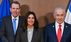 Von links: EU-Abgeordneter Harald Vilimsky (FPÖ), Israels Transportministerin Miri Regev und ...