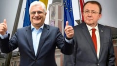 Martin Antauer (li.) jubelt, Matthias Stadler ist die Enttäuschung ins Gesicht geschrieben.