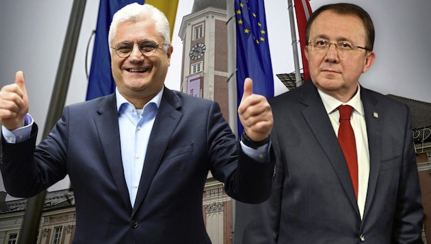 Martin Antauer (li.) jubelt, Matthias Stadler ist die Enttäuschung ins Gesicht geschrieben.