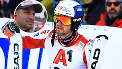 Johannes Strolz muss bei Olympia zusehen, freut sich aber mit ÖSV-Kollege Manuel Feller.