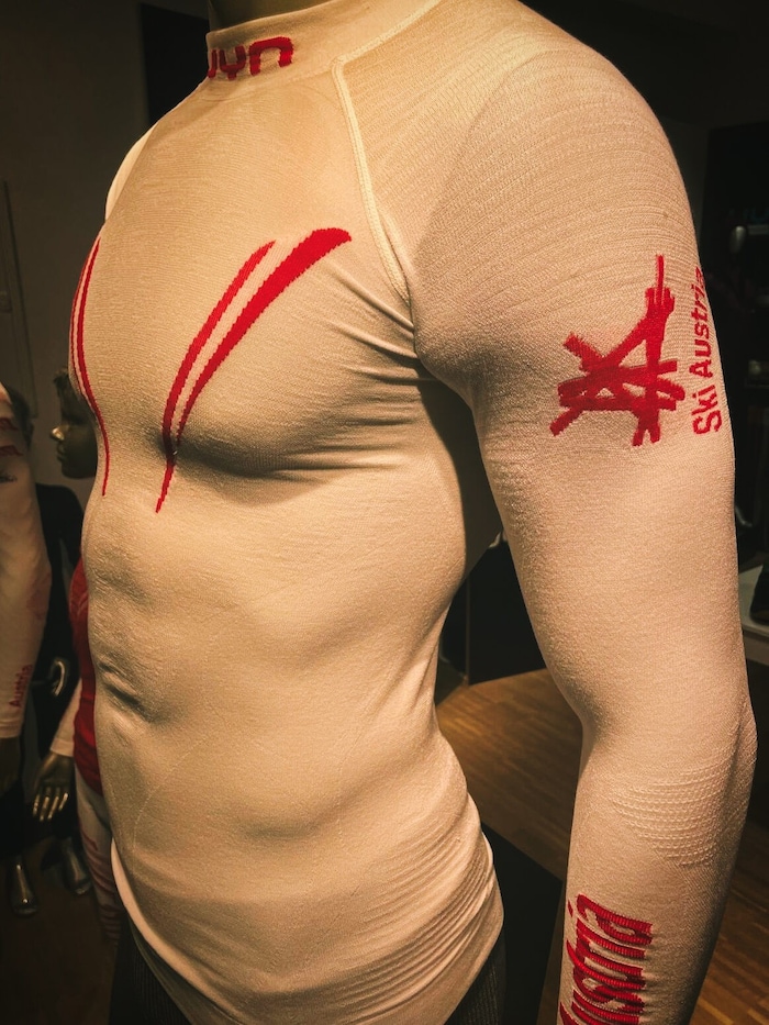 Ski-Unterwäsche von UYN im Ski Austria-Stil.