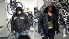 Die Polizei bittet um Hinweise zu den beiden tatverdächtigen Männern (s. Bild oben).