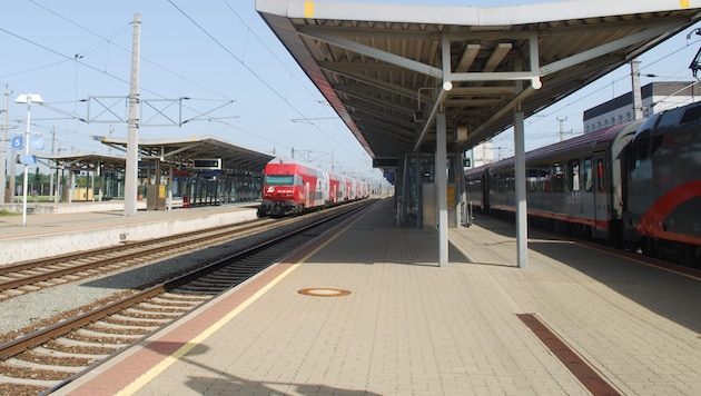 Starting Monday, the Linz-St. Valentin line—pictured here is the regional train station—is ...