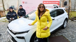 Verkehrsstadträtin Ulli Sima (SPÖ) vor einem neuen Scan-Car