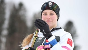 Carina Edlinger feierte am Wochenende beim Para-Biathlon-Weltcup in Polen zwei Siege.